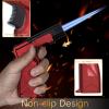 imageSondiko Double Flame Core Butane Torch Lighter Refillable Kitchen Torch for Cooking Industrial Welding Black amp Red Butane Gas Not IncludedRed