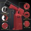 imageSondiko Double Flame Core Butane Torch Lighter Refillable Kitchen Torch for Cooking Industrial Welding Black amp Red Butane Gas Not IncludedRed