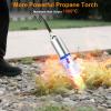 imageSondiko Propane Torch Weed Burner with 10 FT Hose High Output Weed Torch Flamethrower 30 Detachable Long Arm Heavy Duty Blow Torch with Flame ControlPROPANE TANK NOT INCLUDEDGreen Big Torch