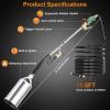 imageSondiko Propane Torch Weed Burner with 10 FT Hose High Output Weed Torch Flamethrower 30 Detachable Long Arm Heavy Duty Blow Torch with Flame ControlPROPANE TANK NOT INCLUDEDGreen Big Torch