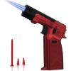 imageSondiko Double Flame Core Butane Torch Lighter Refillable Kitchen Torch for Cooking Industrial Welding Black amp Red Butane Gas Not IncludedRed