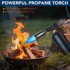 imageSondiko Powerful Propane Torch Gun Cooking Torch for Sous Vide Charcoal Starter and Steak Searing Best for Outdoor BBQ Party and Camping Gray amp Black Gas Welding KitTank Not IncludedGray  Black
