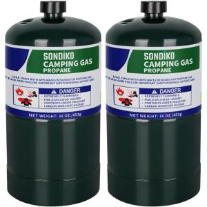 imageSondiko Powerful Propane Torch Gun Cooking Torch for Sous Vide Charcoal Starter and Steak Searing Best for Outdoor BBQ Party and Camping Gray amp Black Gas Welding KitTank Not IncludedGreen