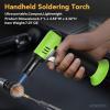 imageSondiko Butane Torch Lighter with Visible Fuel Window Refillable Soldering Torch with Adjustable Flame for Welding Resin Art IndustrialButane Gas Not IncludedGreen  Black