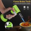 imageSondiko Butane Torch Lighter with Visible Fuel Window Refillable Soldering Torch with Adjustable Flame for Welding Resin Art IndustrialButane Gas Not IncludedGreen  Black