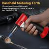 imageSondiko Butane Torch Lighter with Visible Fuel Window Refillable Soldering Torch with Adjustable Flame for Welding Resin Art IndustrialButane Gas Not IncludedRedblack