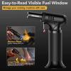 imageSondiko Butane Torch Lighter with Visible Fuel Window Refillable Soldering Torch with Adjustable Flame for Welding Resin Art IndustrialButane Gas Not IncludedBlack 2