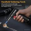 imageSondiko Butane Torch Lighter with Visible Fuel Window Refillable Soldering Torch with Adjustable Flame for Welding Resin Art IndustrialButane Gas Not IncludedBlack 2
