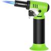 imageSondiko Butane Torch Lighter with Visible Fuel Window Refillable Soldering Torch with Adjustable Flame for Welding Resin Art IndustrialButane Gas Not IncludedGreen  Black