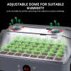 imageSondiko Seed Starter Tray with Grow Light Heated Seed Starter Kit with Temperature Display Humidity Dome Germination Kit Adjustable Plant Light for Seed Starting and Seedling GrowthGray