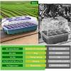 imageSondiko Seed Starter Tray with Grow Light Heated Seed Starter Kit with Temperature Display Humidity Dome Germination Kit Adjustable Plant Light for Seed Starting and Seedling GrowthDark Green