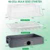 imageSondiko Seed Starter Tray with Grow Light Heated Seed Starter Kit with Temperature Display Humidity Dome Germination Kit Adjustable Plant Light for Seed Starting and Seedling GrowthGray