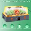 imageSondiko Seed Starter Tray with Grow Light Heated Seed Starter Kit with Temperature Display Humidity Dome Germination Kit Adjustable Plant Light for Seed Starting and Seedling GrowthGray