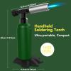 imageSondiko Big Butane Torch Lighter Soldering Torch with Monster Footprint Shaped Base Adjustable Flame Safety Lock Butane Not Included