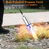 image:imageSondiko Big Flame Propane Torch Head Kit Weed Torch Heavy Duty Blow Torch Detachable Propane Weed Torch with High Output for Garden Stumps Wood Ice Snow RoofingBlack amp RedGreen Big Torch