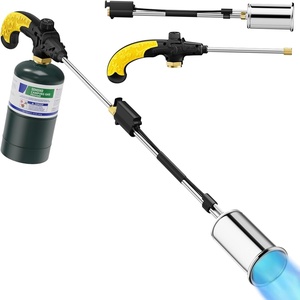 image:imageSondiko Big Flame Propane Torch Head Kit Weed Torch Heavy Duty Blow Torch Detachable Propane Weed Torch with High Output for Garden Stumps Wood Ice Snow RoofingBlack amp RedBlack  Yellow