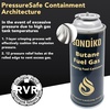 image:imageSondiko Outdoor Camping Stove Portable Camping Stove with Butane Gas Butane Fuel Tanks for Stove Butane Fuel CanisterExplosion Proof  RVR System1 Stove with 4 Butane Can8 Pack